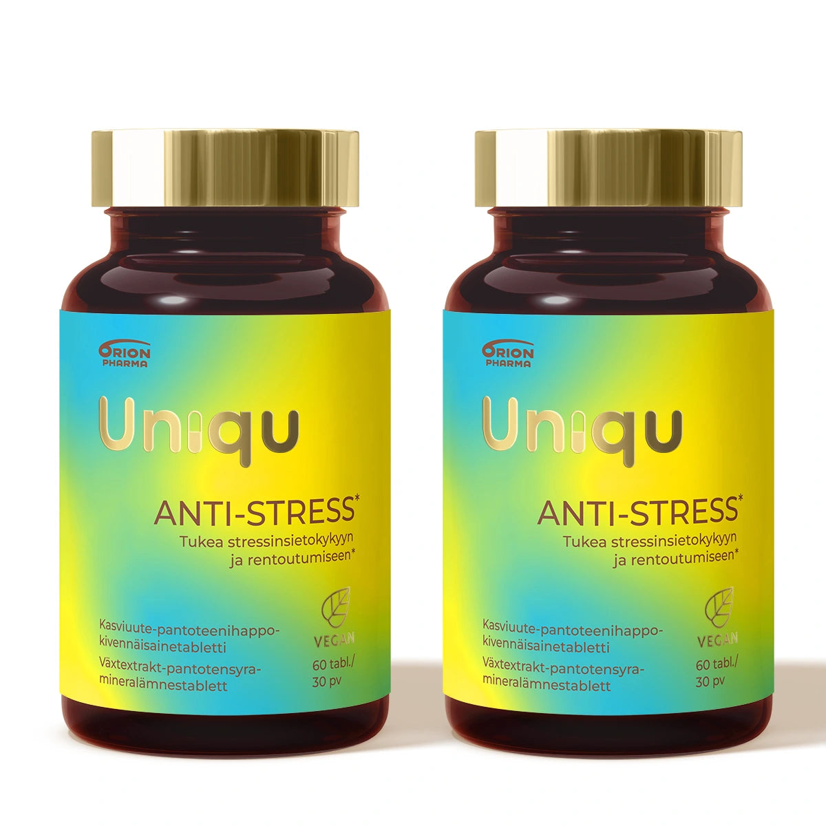 UNIQU Anti-Stress tabletti 2x60 kpl tuplapakkaus edullisemmin