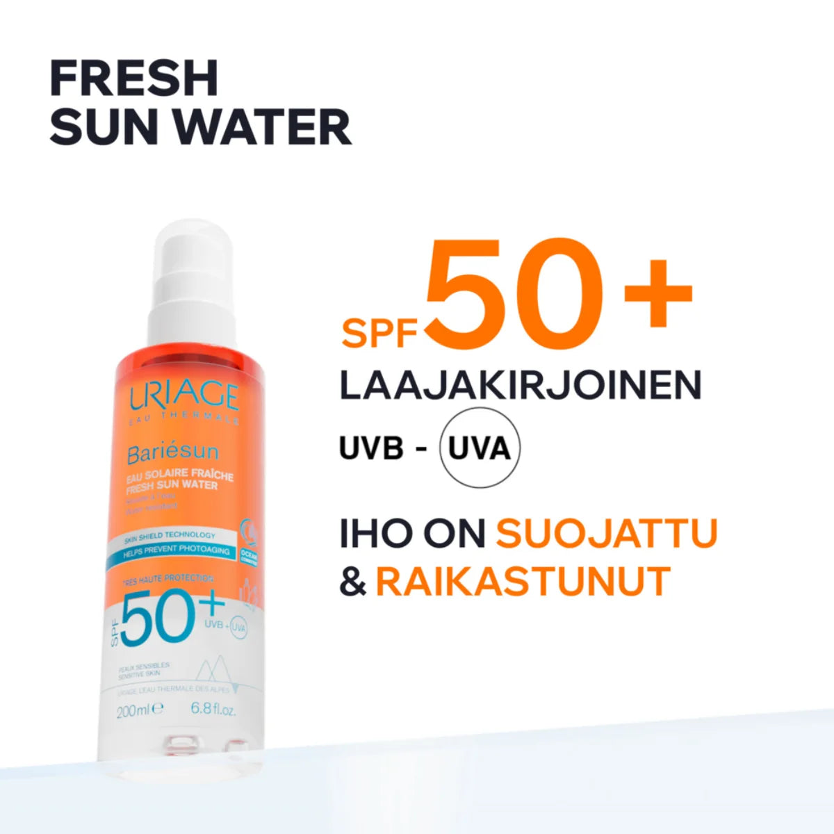 Uriage Bariesun SPF50+ Fresh Sun Water 200 ml