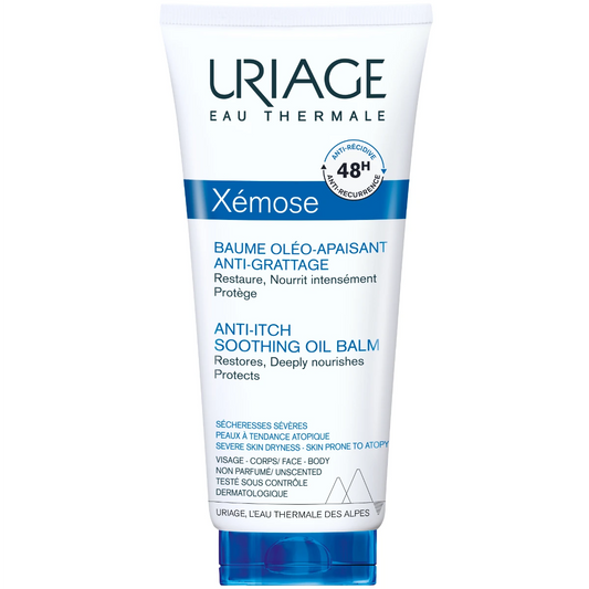Uriage Xemose Anti-itch Soothing Balm 200 ml välittömästi kutinaa lievittävä täyteläinen voide atooppiselle iholle