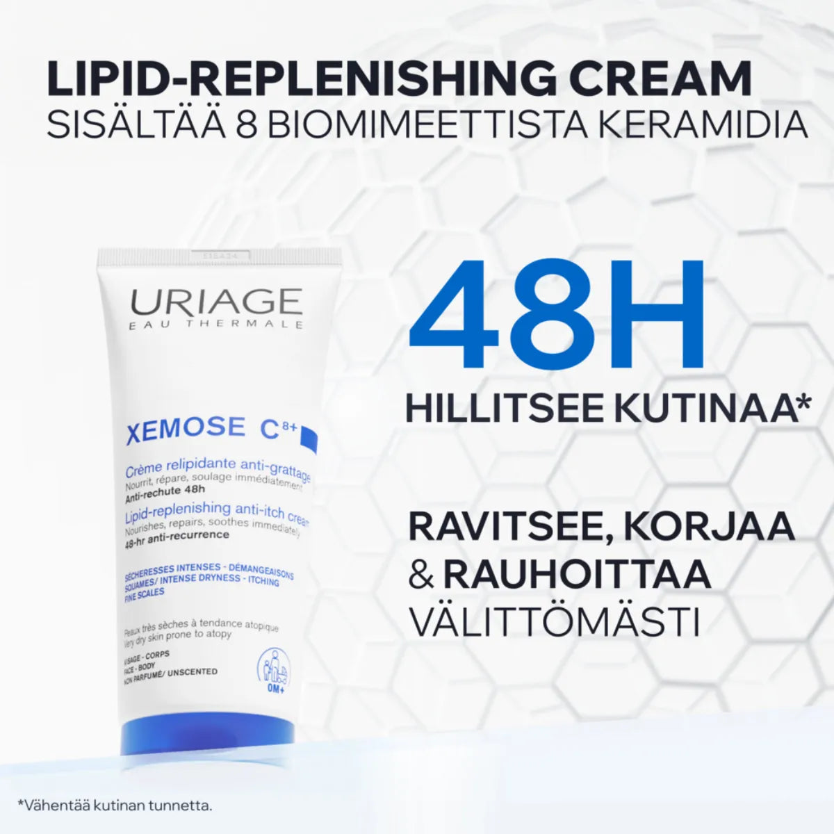 Uriage Xemose C8+ Anti-Itch Cream hillitsee kutinaa