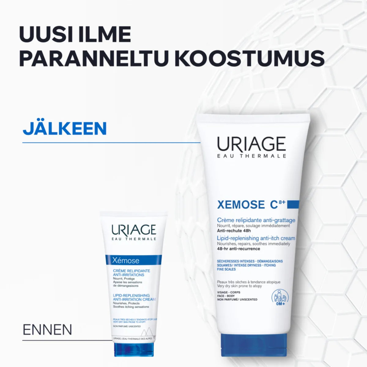 Uriage Xemose C8+ Anti-Itch Cream 200 ml uudistettu koostumus
