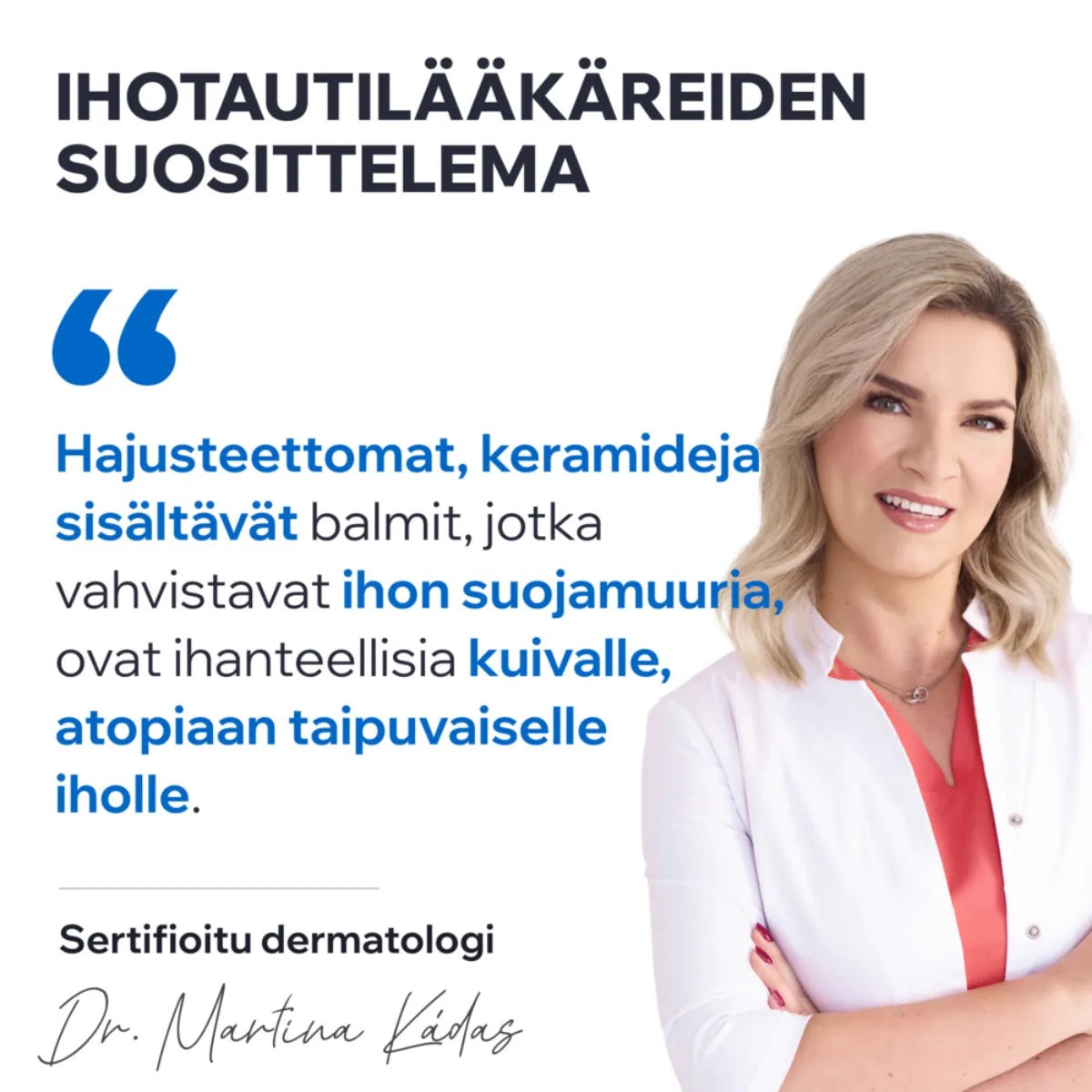 Uriage Xemose C8+ Anti-Itch Balm hajusteeton voide joka vahvistaa ihon suojamuuria