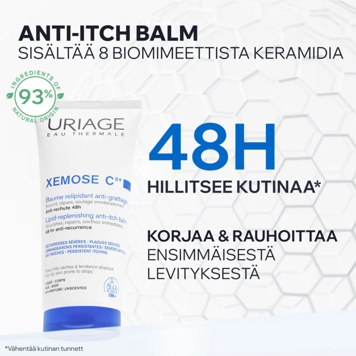 Uriage Xemose C8+ Anti-Itch Balm hillitsee kutinaa