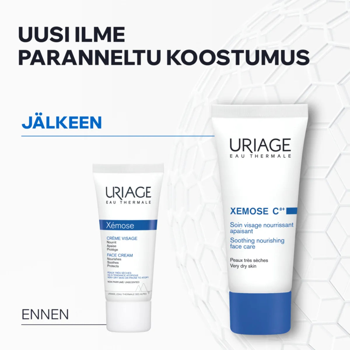 Uriage Xemose C8+ Face Cream uusi paranneltu koostumus