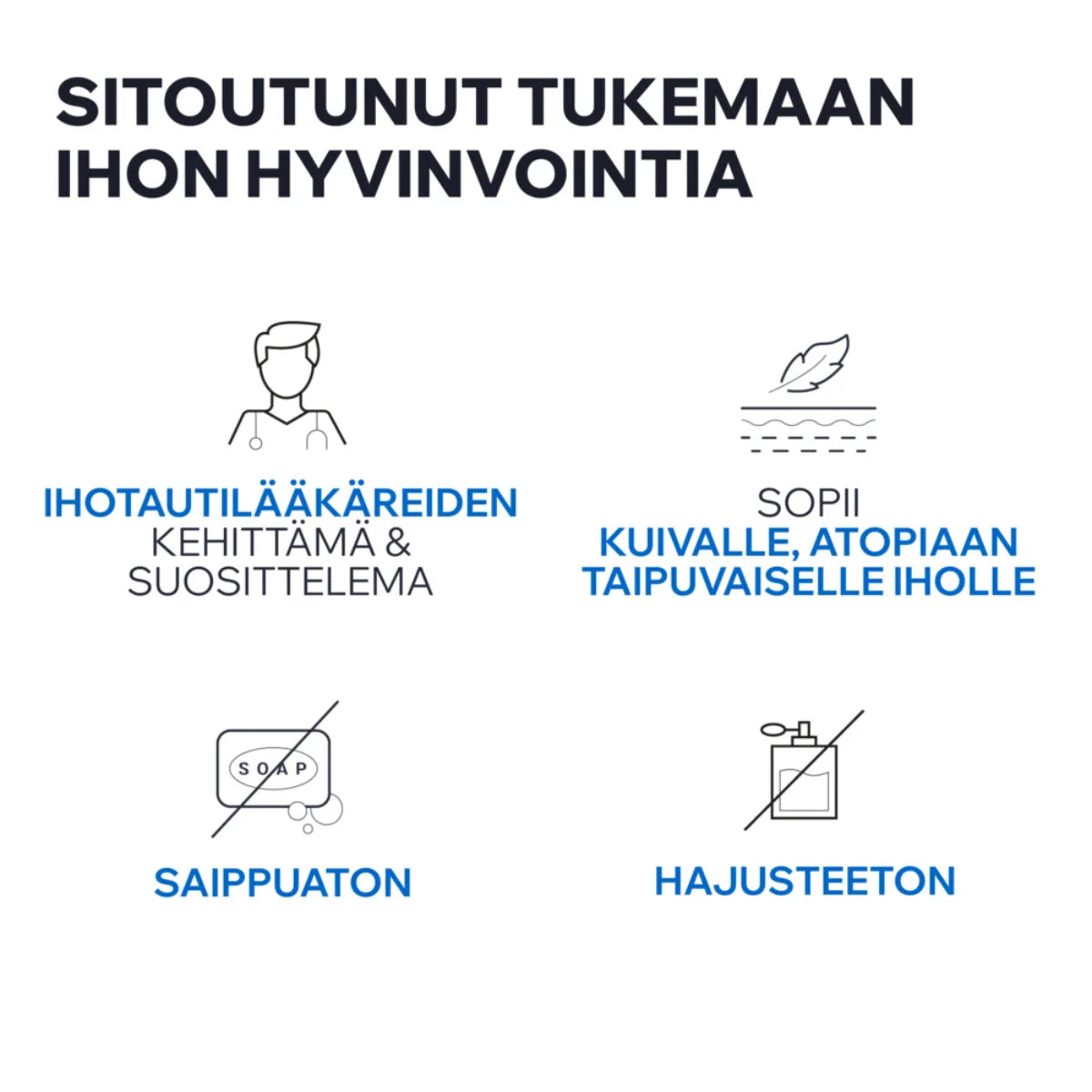 Uriage Xemose C8+ on sitoutunut tukemaan ihon hyvinvointia