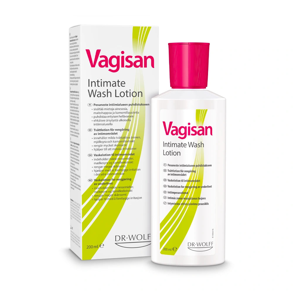 VAGISAN intiimipesuneste 200 ml erittäin hellävarainen pesuneste ulkoisen intiimialueen päivittäiseen puhdistukseen