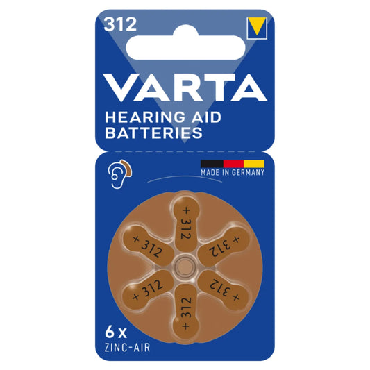 VARTA Kuulokojeparisto V312 6 kpl