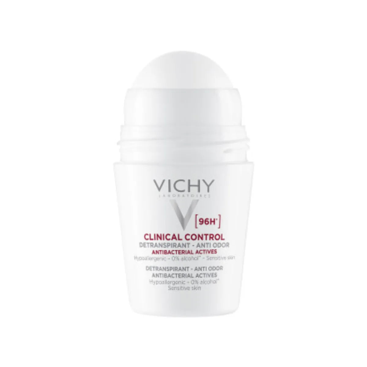 VICHY Deo 96h Clinical Control Antiperspirant Roll-on alkoholiton, antibakteerinen