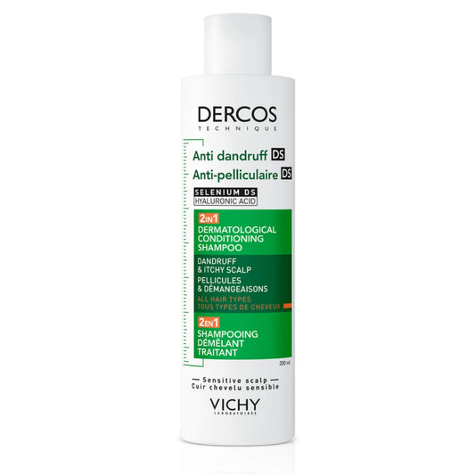 Vichy Dercos Technique 2-in-1 Hilseshampoo 200 ml – Tehokas hilsettä vastaan, kosteuttava ja rauhoittava