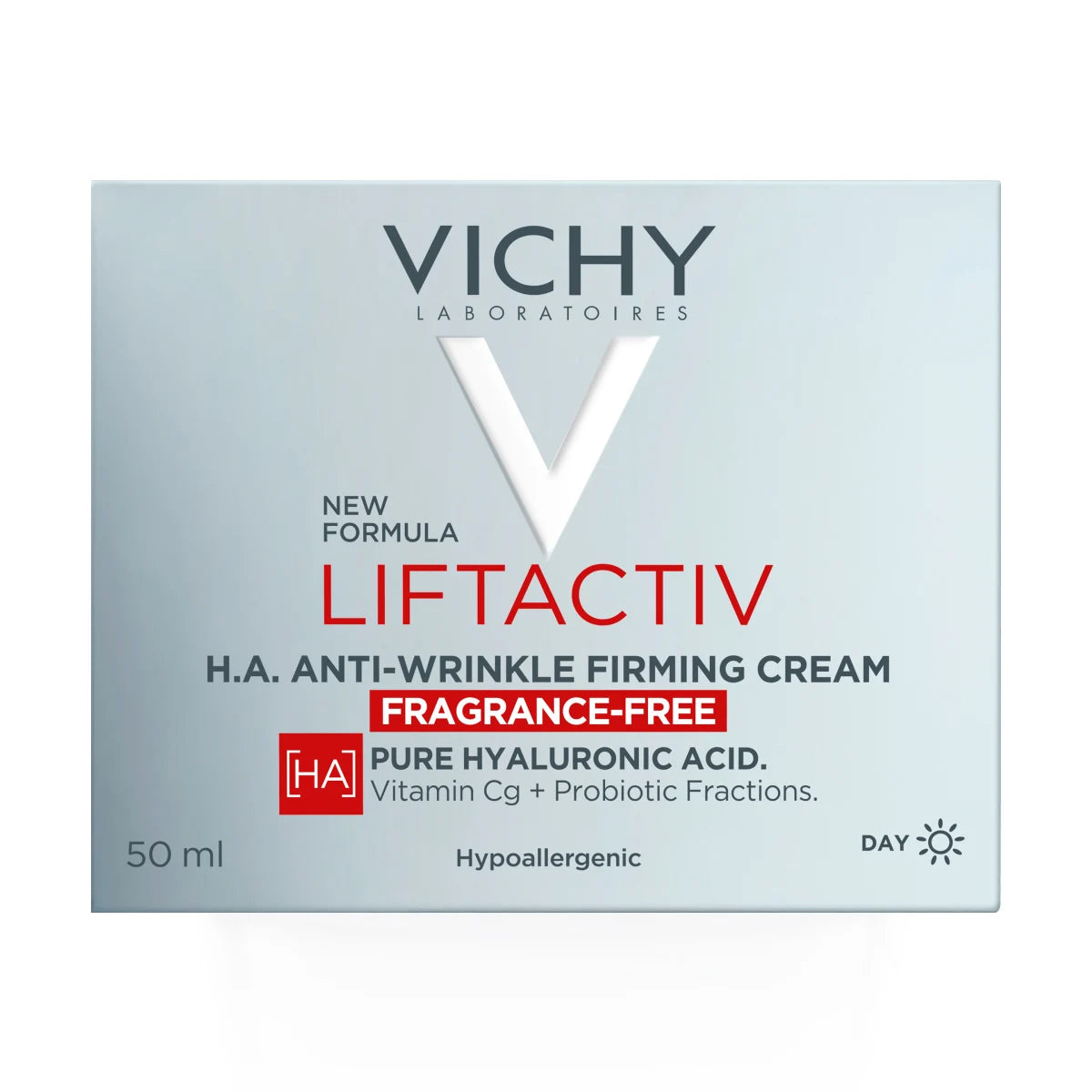 VICHY Liftactiv H.A. kiinteyttävä päivävoide hajusteeton 50 ml hypoallergeeninen kiinteyttävä kasvovoide