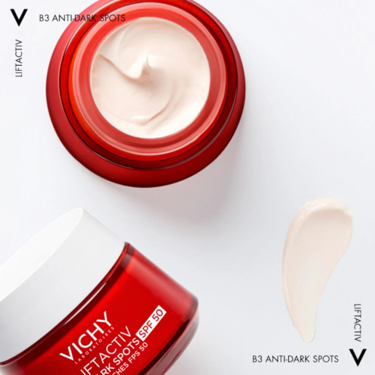 VICHY Liftactiv Specialist B3 Anti Dark Spots SPF50 kasvovoide pigmenttimuutoksiin 50 ml koostumus
