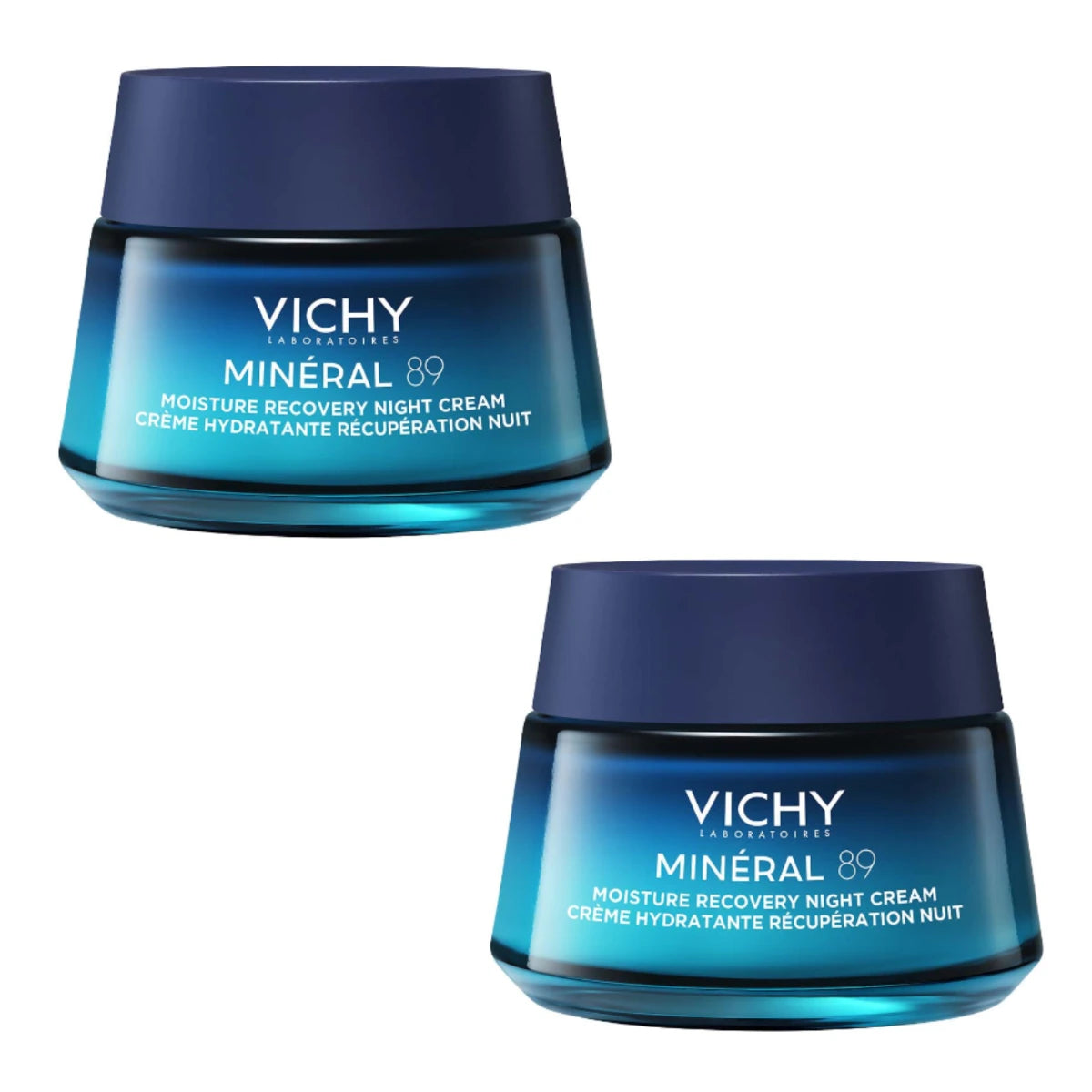 Vichy Minéral 89 Moisture Recovery Night Cream 2x50 ml tuplapakkaus