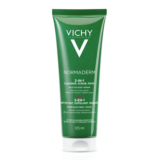 VICHY Normaderm 3in1 puhdistustuote 125 ml