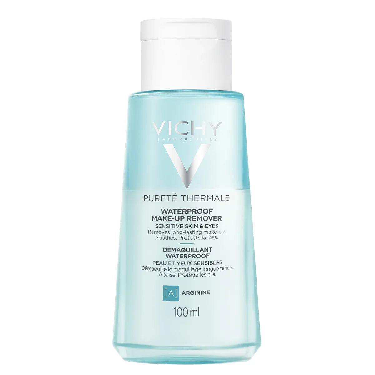 VICHY Purete Thermal Waterproof Eye Make-up Remover 100 ml silmämeikinpoistoaine vedenkestävälle meikille