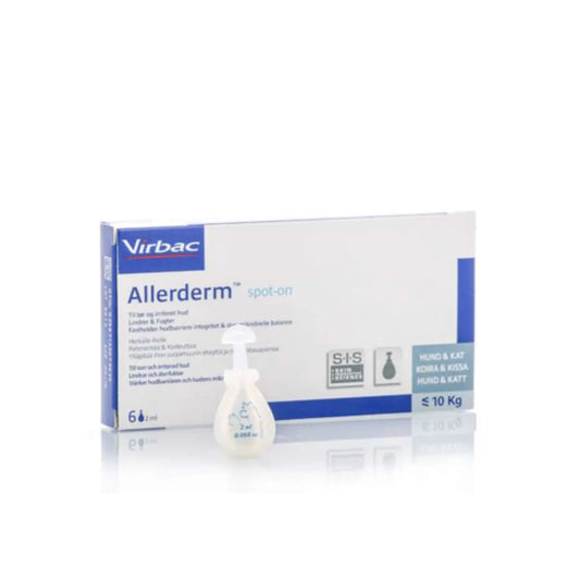 VIRBAC Allerderm Spot-on paikallisvaleluliuos 6x2 ml alle 10 kg koirille