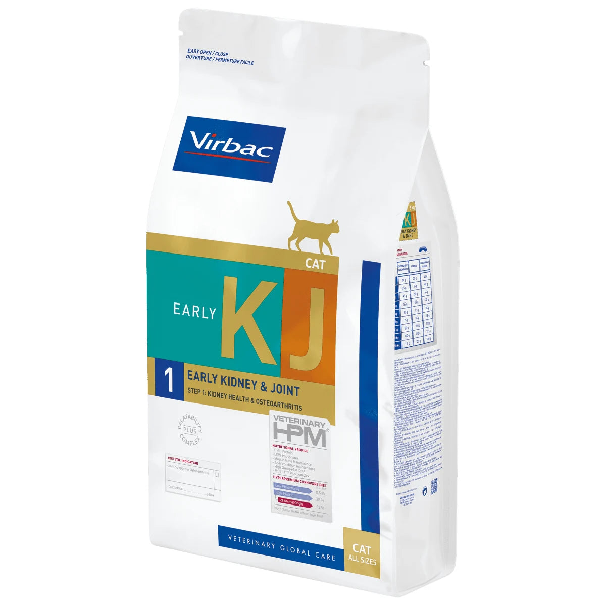 VIRBAC Cat Early Kidney & Joint 1,5 kg kissan kuivaruoka kivelten tueksi alkavassa tai oireettomassa munuaisten vajaatoiminnassa