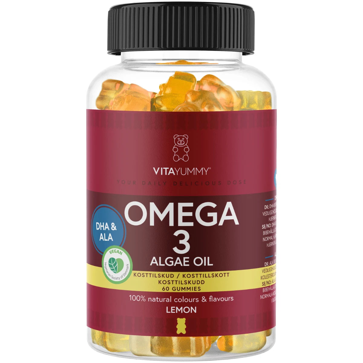 VitaYummy Omega 3 Lemon 60 kpl