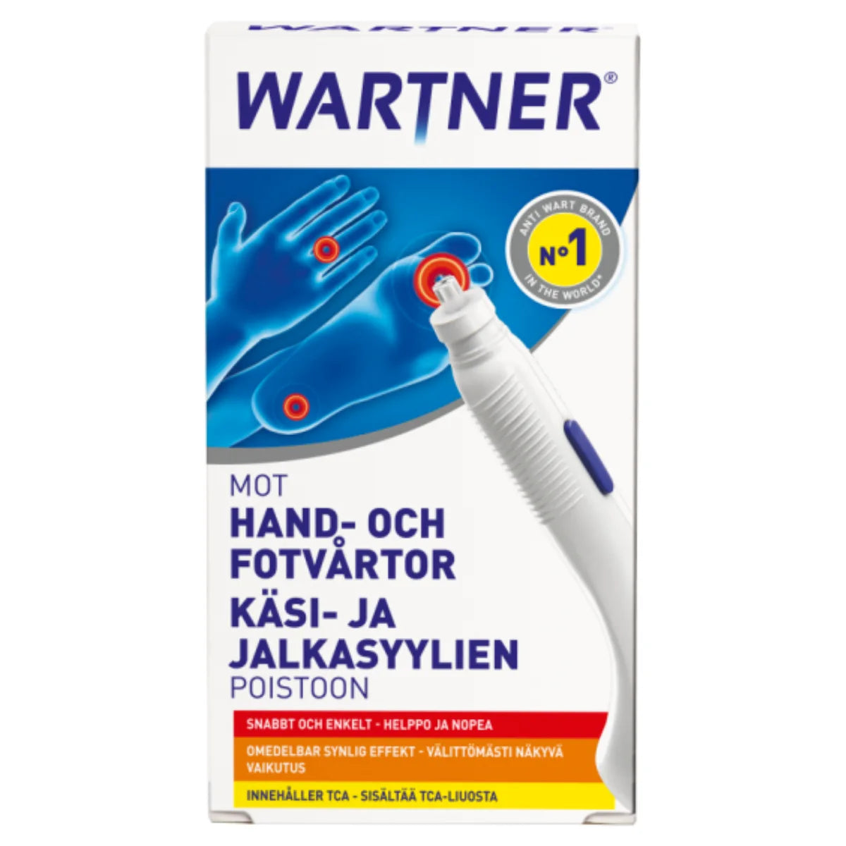 WARTNER PEN käsi- ja jalkasyylien poistoon, helppo ja nopea
