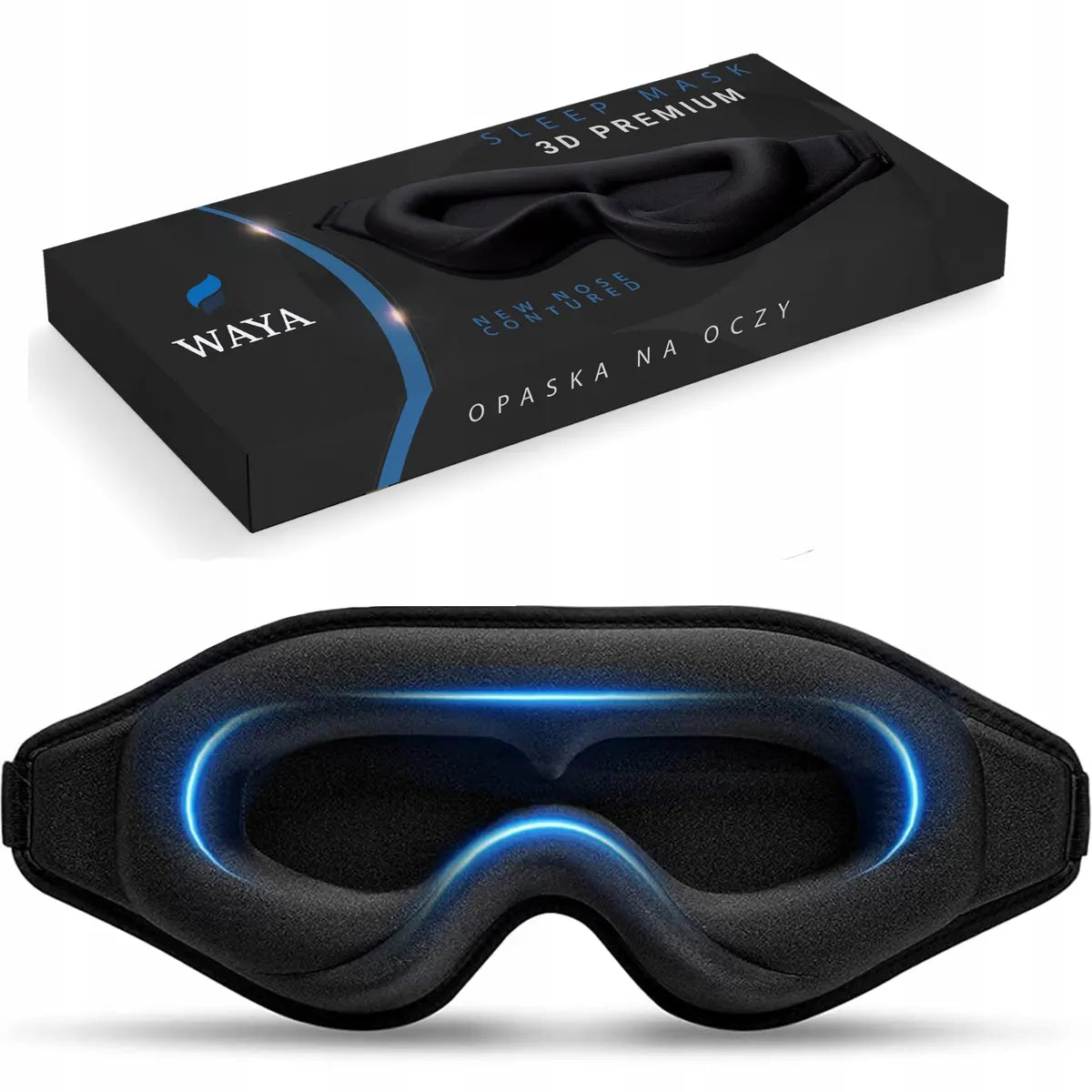 WAYA Premium V2 Gen 3D-unimaski 1 kpl memory foam -materiaalista