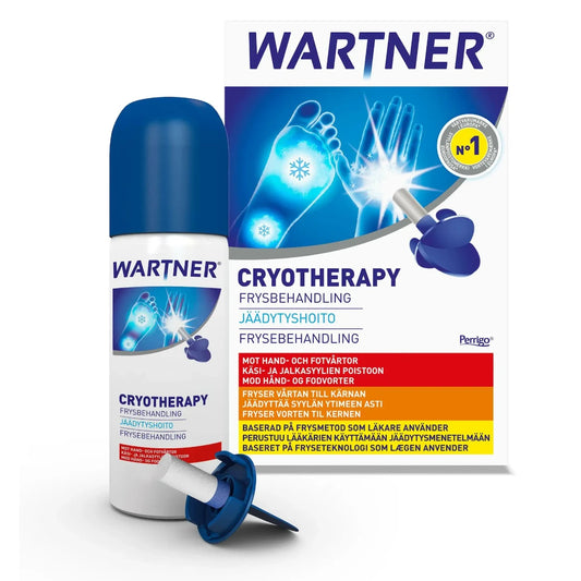 Wartner Cryotherapy jäädytyshoito 50 ml poistaa jalka- ja käsisyylät nopeasti jopa ensimmäisellä käyttökerralla