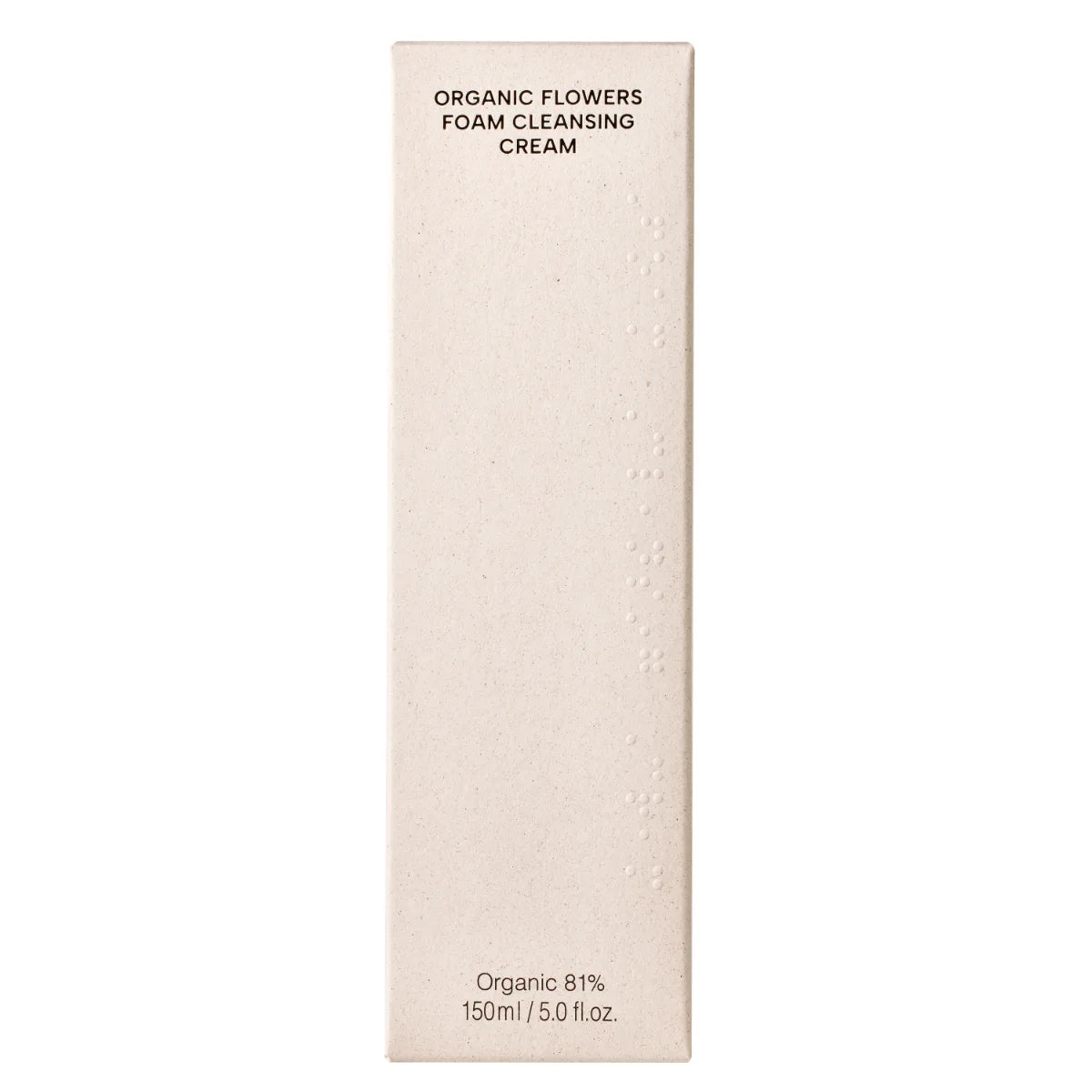 Whamisa Organic Flowers Foam Cleansing Cream 150 ml ympäristöystävällinen pakkaus