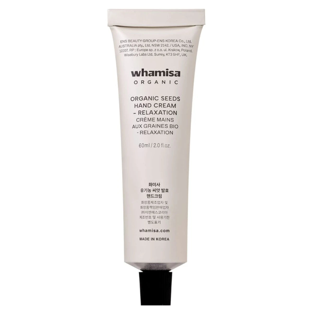 Whamisa Organic Seeds Hand Cream Relaxation Käsivoide 50 ml rentouttava tuoksu
