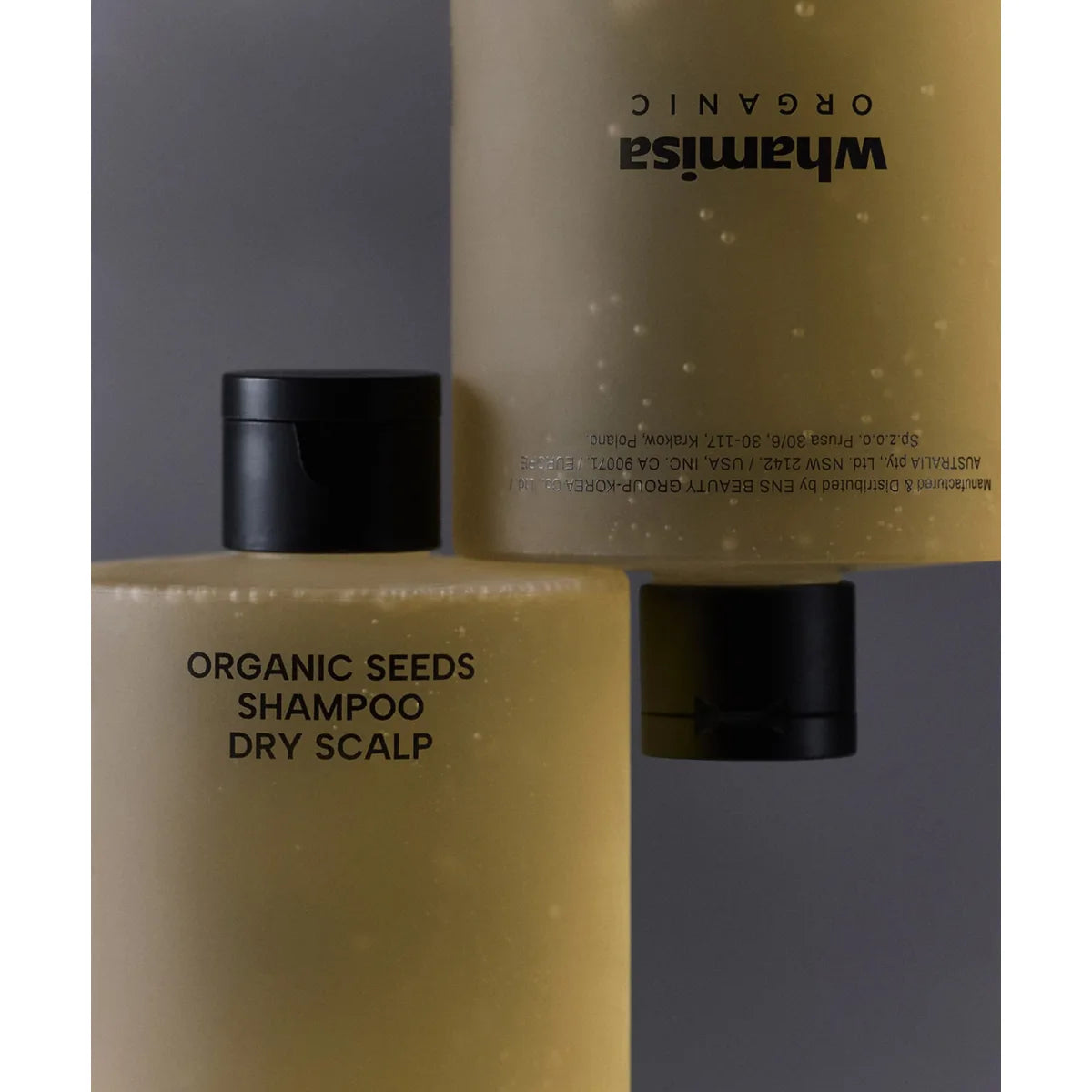 Whamisa Organic Seeds Shampoo Dry Scalp 490 ml herkälle päänahalle