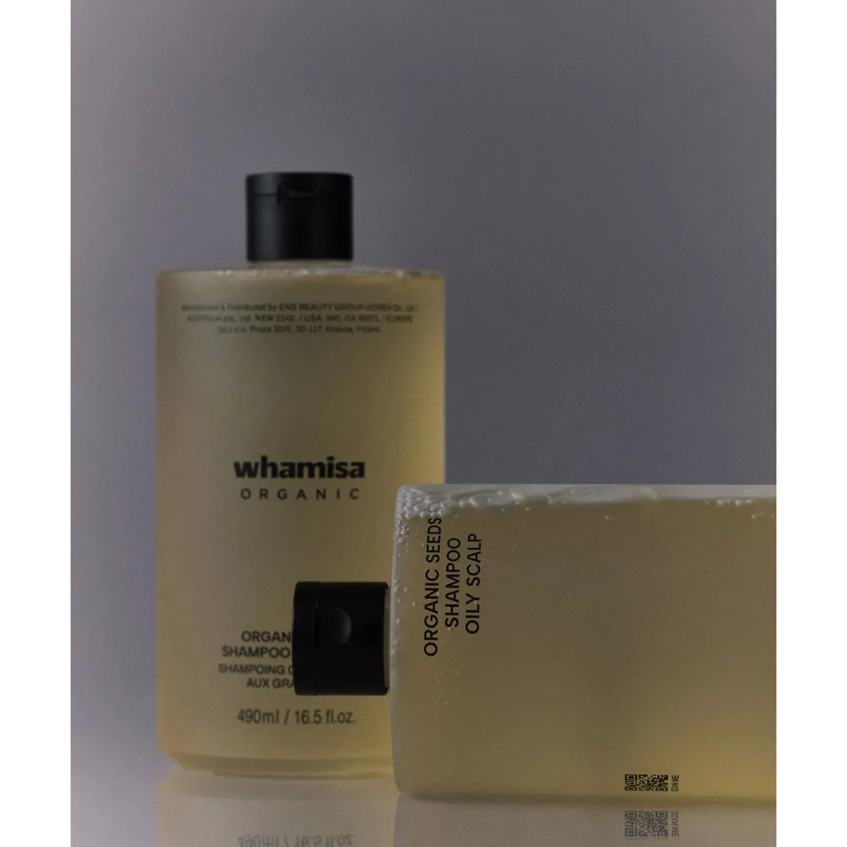 Whamisa Organic Seeds Shampoo Oily Scalp sisältää virkistävää piparminttua ja mentolia