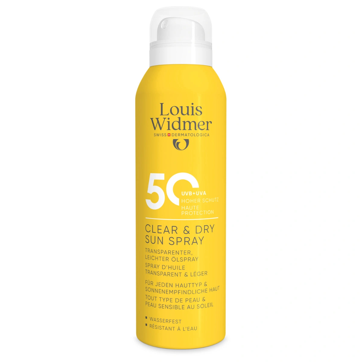 Widmer Clear & Dry Sun spray SPF50 200 ml