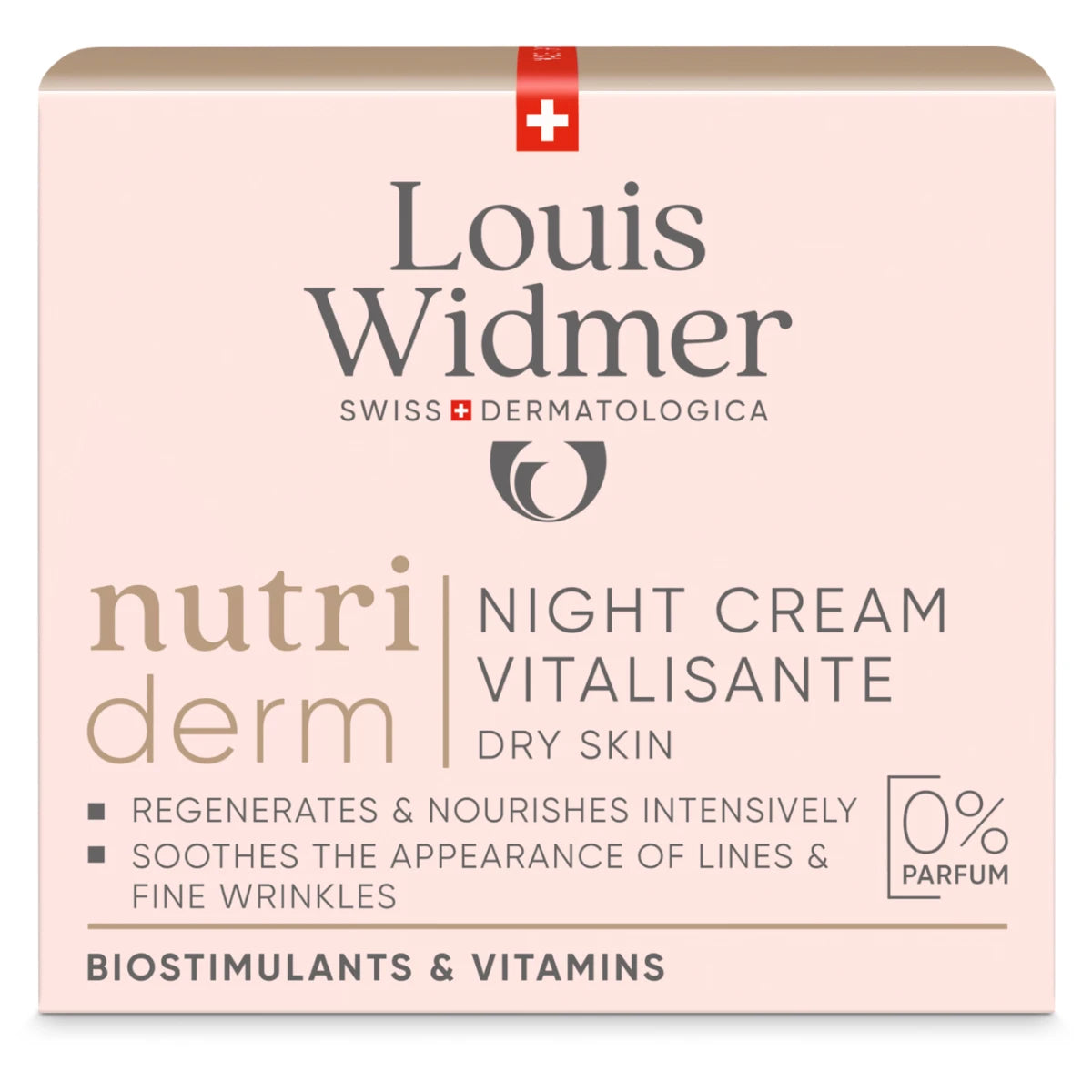 Widmer Nutriderm Night Cream Vitalisante hajusteeton 50 ml