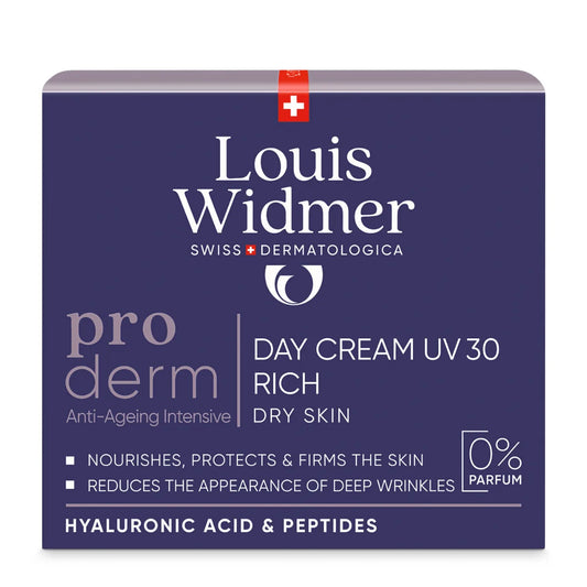 Widmer Proderm Day Cream UV 30 Rich hajusteeton 50 ml – anti-age päivävoide