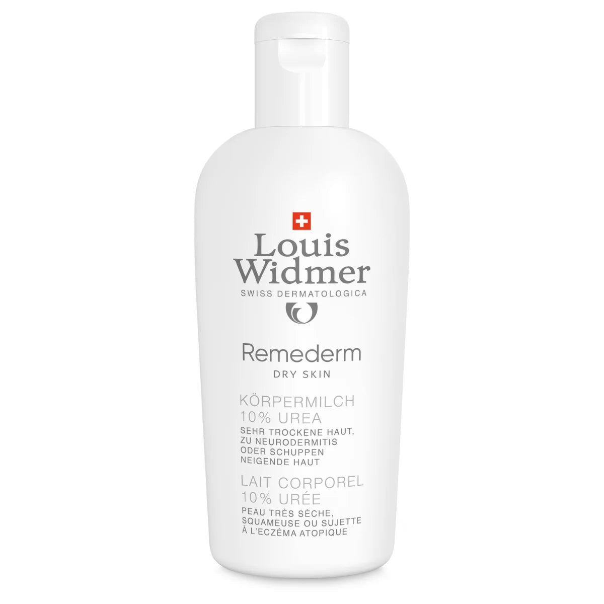 Widmer Remederm Body Milk 10% Urea Hajusteeton 200 ml – Tehokosteuttava vartalovoide erittäin kuivalle iholle
