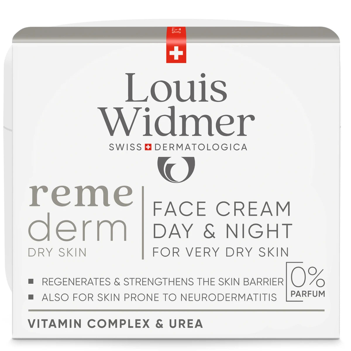 Widmer Remederm Face Cream Day & Night Hajusteeton, 50 ml – Hoitava kasvovoide erittäin kuivalle iholle