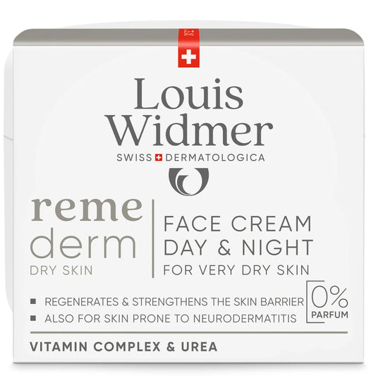 Widmer Remederm Face Cream Day & Night Hajusteeton, 50 ml – Hoitava kasvovoide erittäin kuivalle iholle