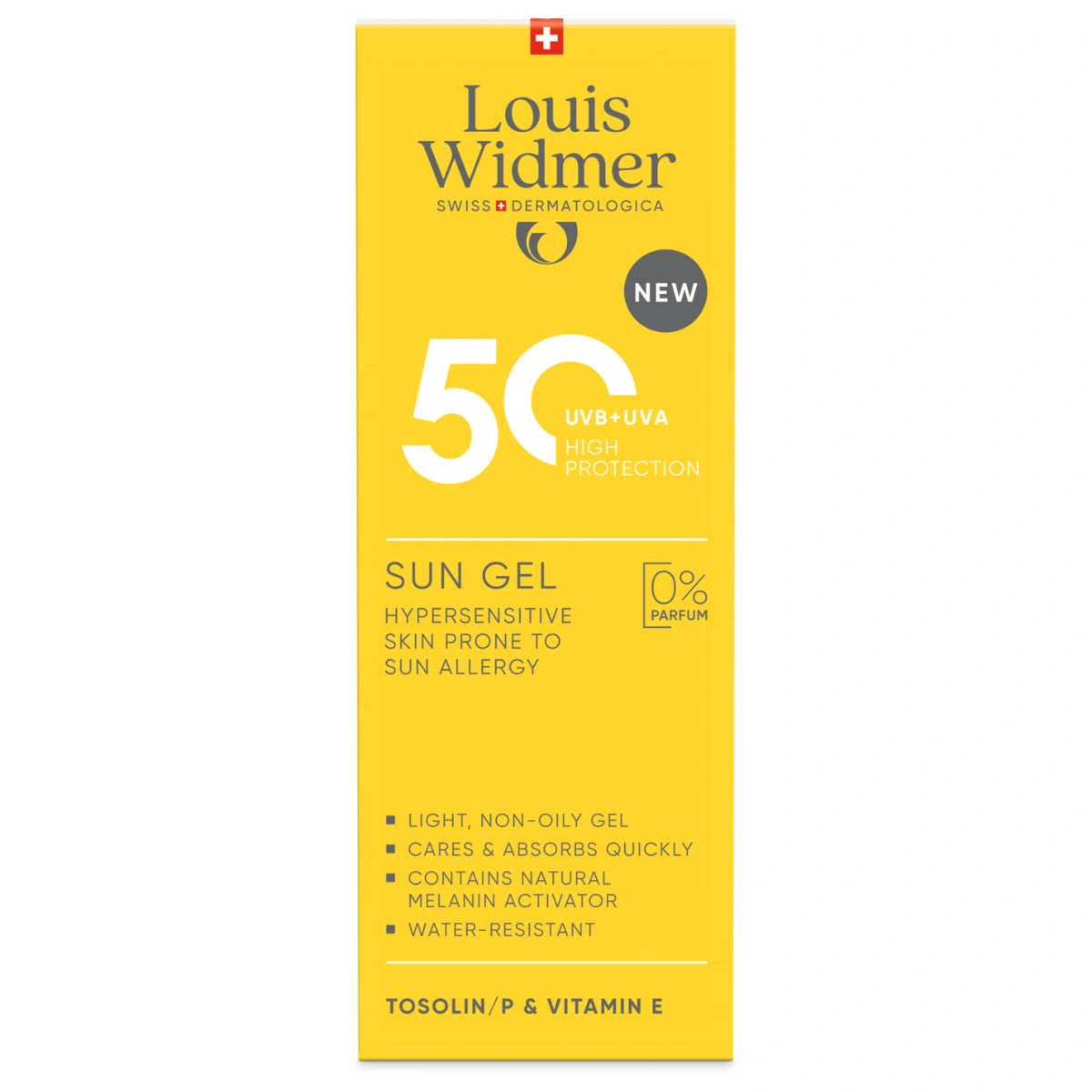 Widmer Sun Gel SPF50 hajusteeton 100 ml
