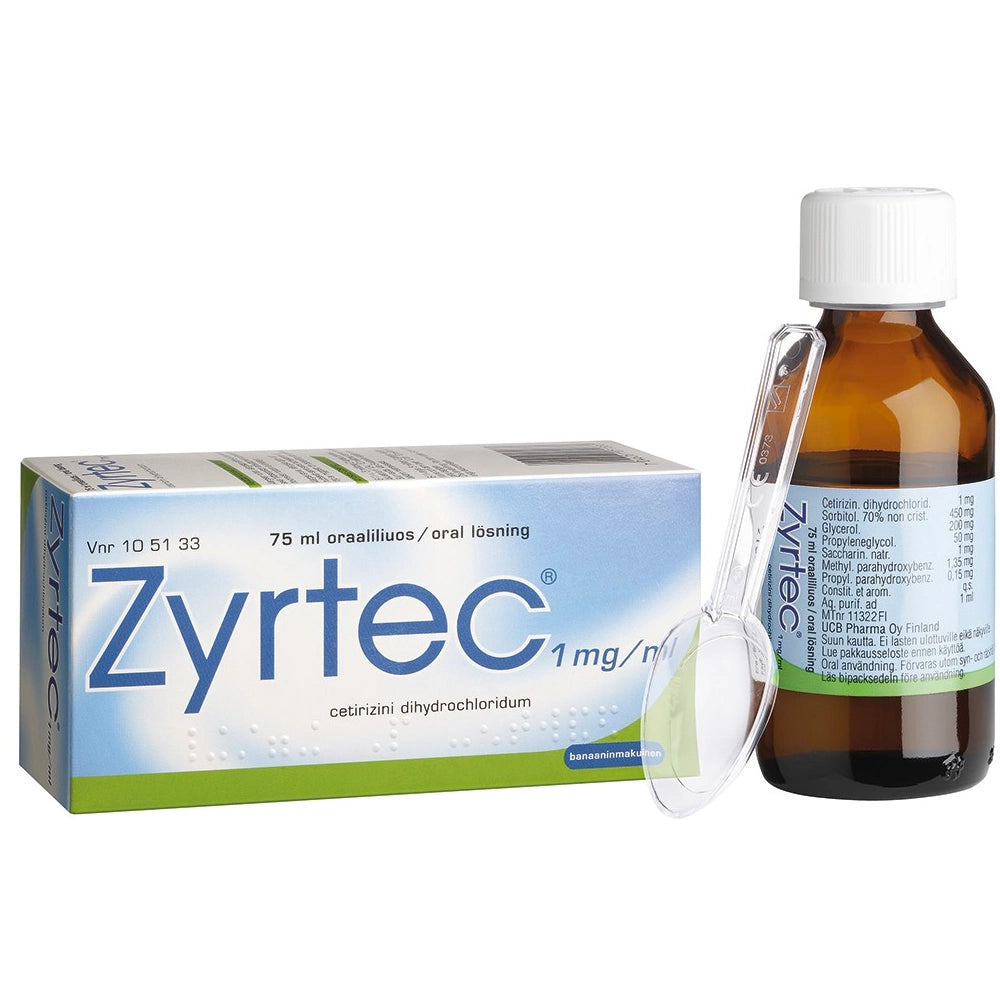 ZYRTEC 1 mg/ml oraaliliuos 75 ml