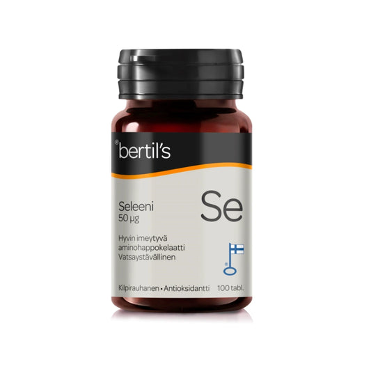 BERTILS Seleeni tabletti 100 kpl, hyvin imeytyvä ja vatsaystävällinen