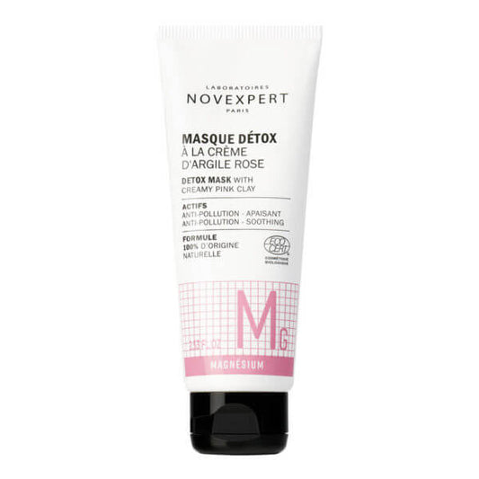 NOVEXPERT Magnesium Detox Mask With Cream Pink Clay kasvonaamio 75 ml