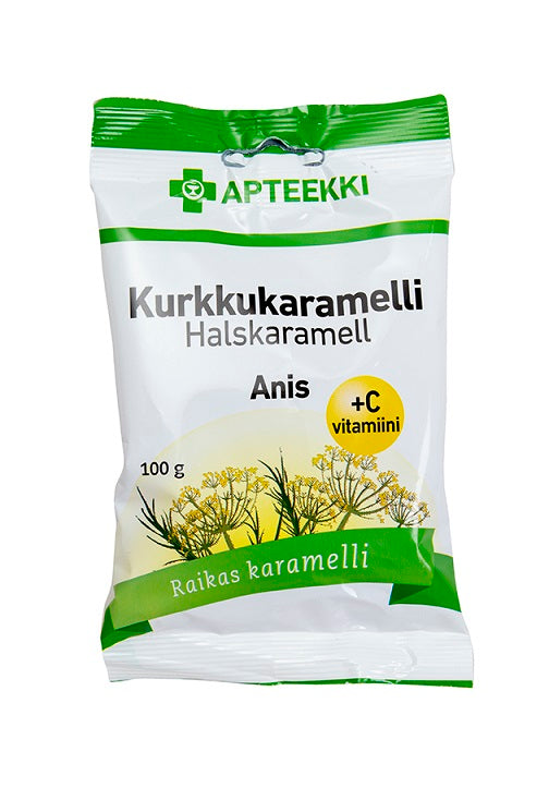 APTEEKKI Kurkkukaramelli anis 100 g