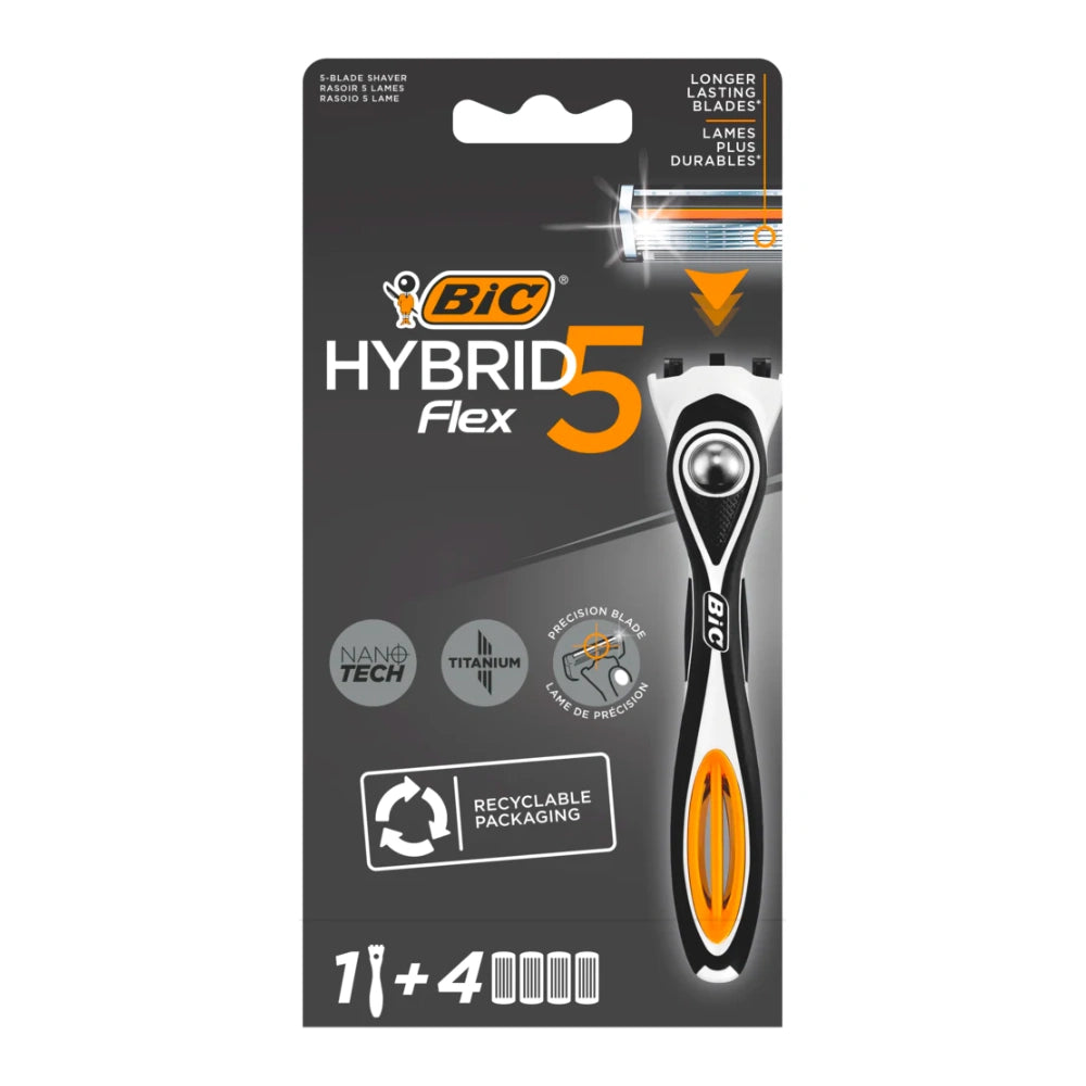 BIC Hybrid Flex 5 partahöylä 1 + 4 kpl