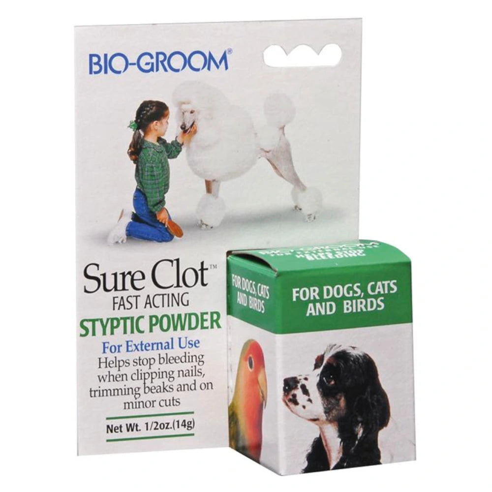 BIO-GROOM SureClot pulveri verenvuotojen tyrehdyttämiseen eläimille 14 g