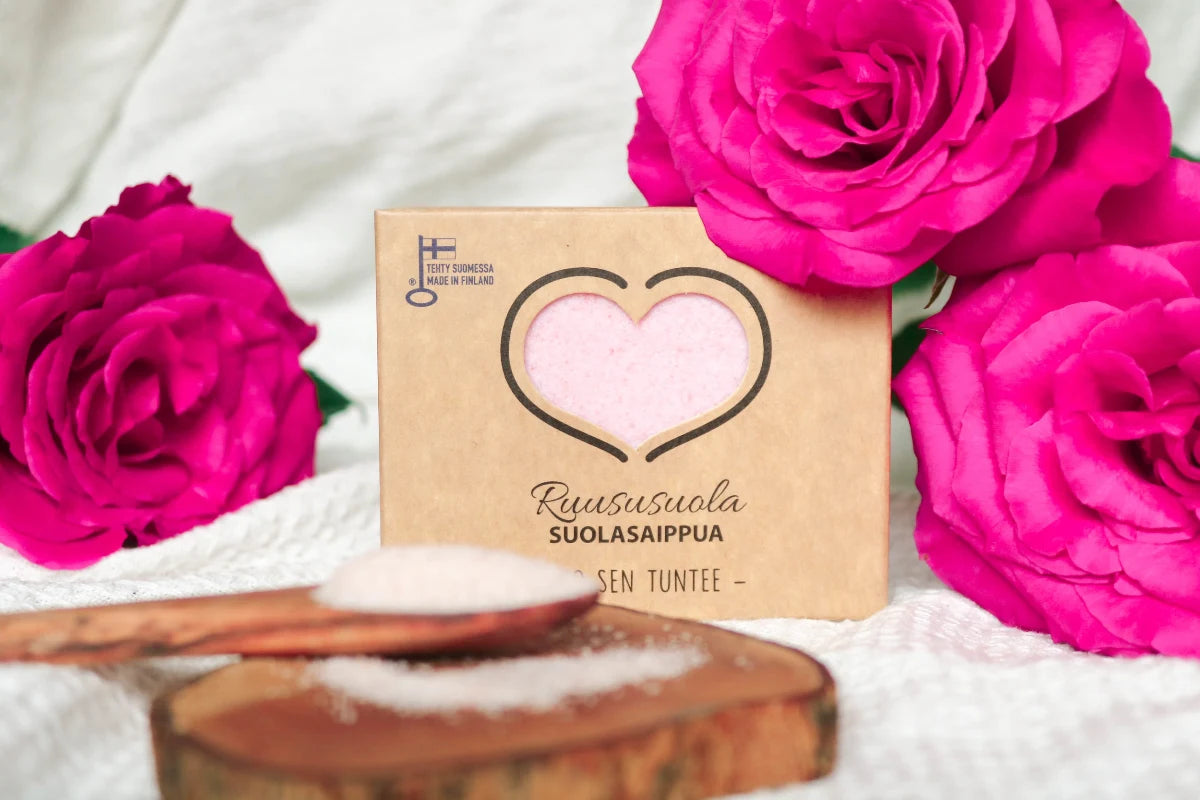 CATTECO Ruususuola saippuapala kasvojen ja vartalon pesuun 120 g