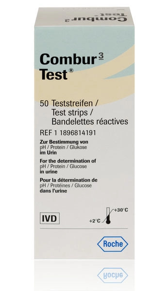 COMBUR 3-TEST Virtsatestiliuskat 50 kpl