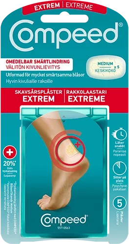 COMPEED Extreme kantapäille rakkolaastari 5 kpl