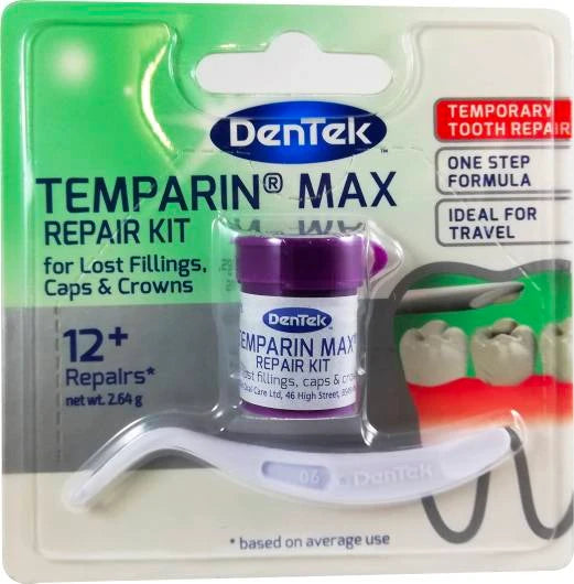 DENTEK Temparin max hampaan välikainen paikka-aine 12 annosta