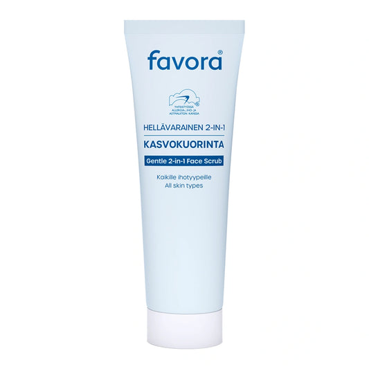 FAVORA Hellävarainen 2in1 kasvokuorinta 75 ml
