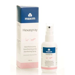 MAXIM HEXASPRAY PIENTEN HAAVOJEN DESINFIOINTIIN KOIRILLE JA KISSOILLE 100 ML