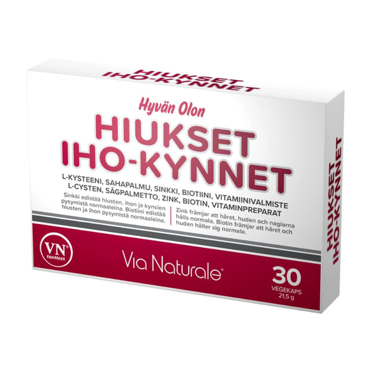 HYVÄN OLON Hiukset-iho-kynnet vegekapseli 30 kpl