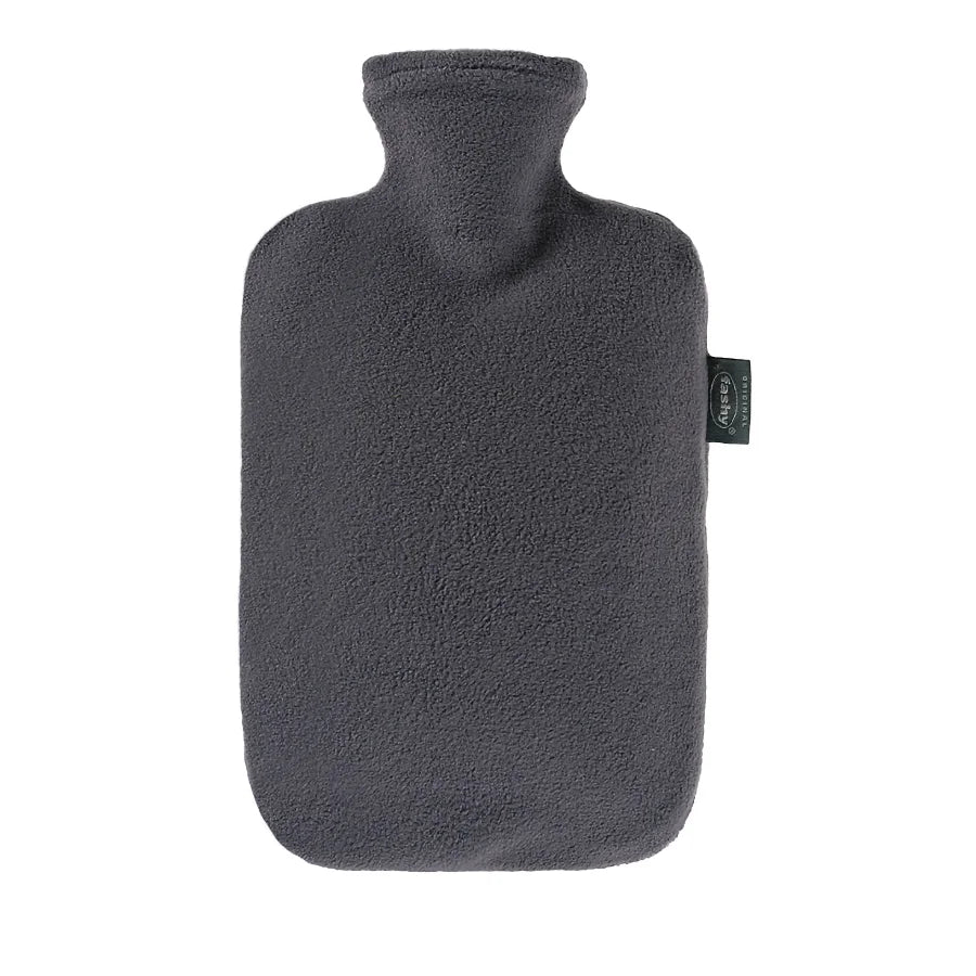 Kuumavesipullo fleecepäällisellä, harmaa 1 kpl