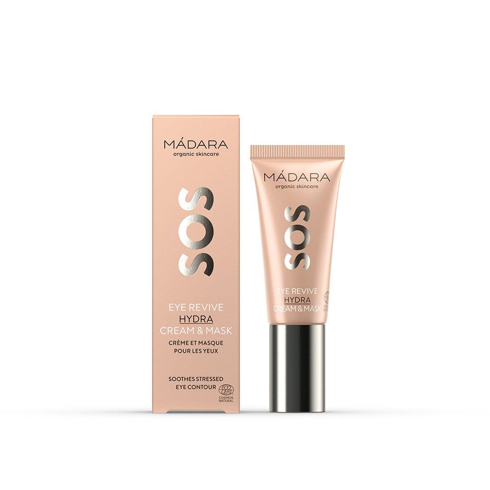 MADARA SOS EYE REVIVE HYDRA SILMÄNYMPÄRYSVOIDE JA -NAAMIO 20 ML